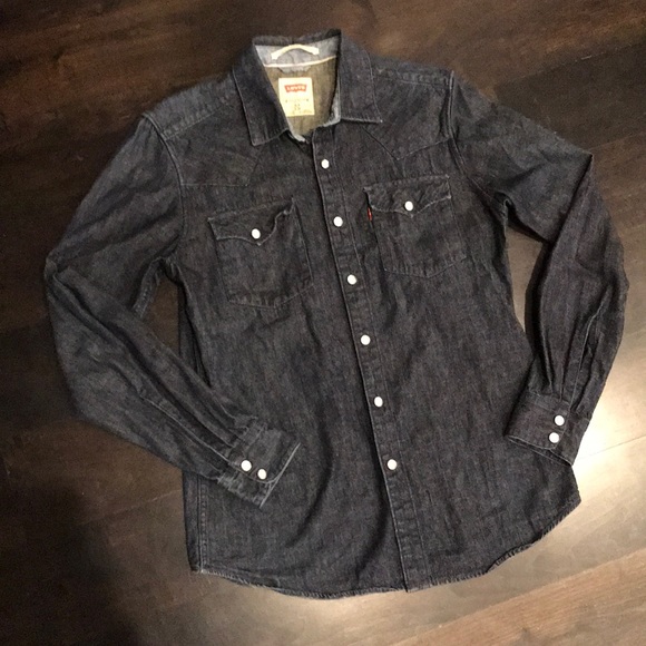 denim levis shirt
